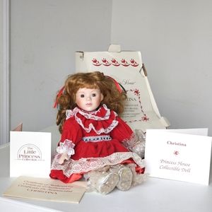 1992 Princess House “Christina” Porcelain Collector Doll Christmas #682